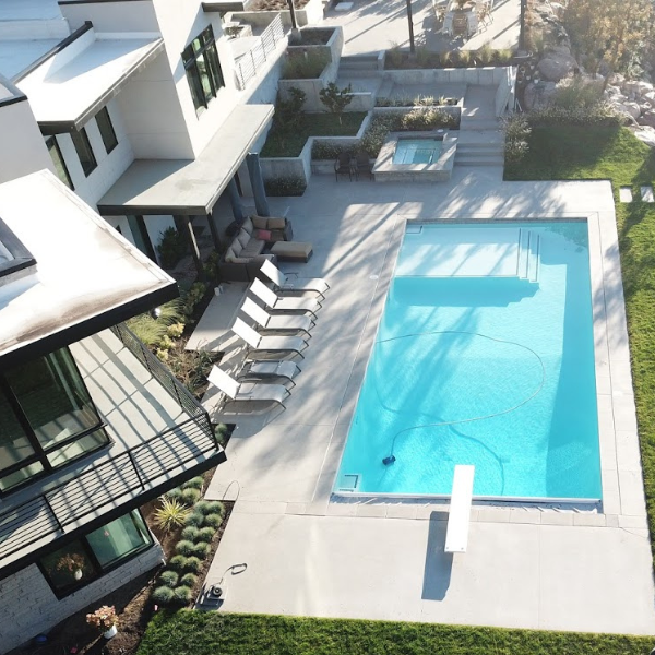 Utah family enjoying their newly installed swimming pool
